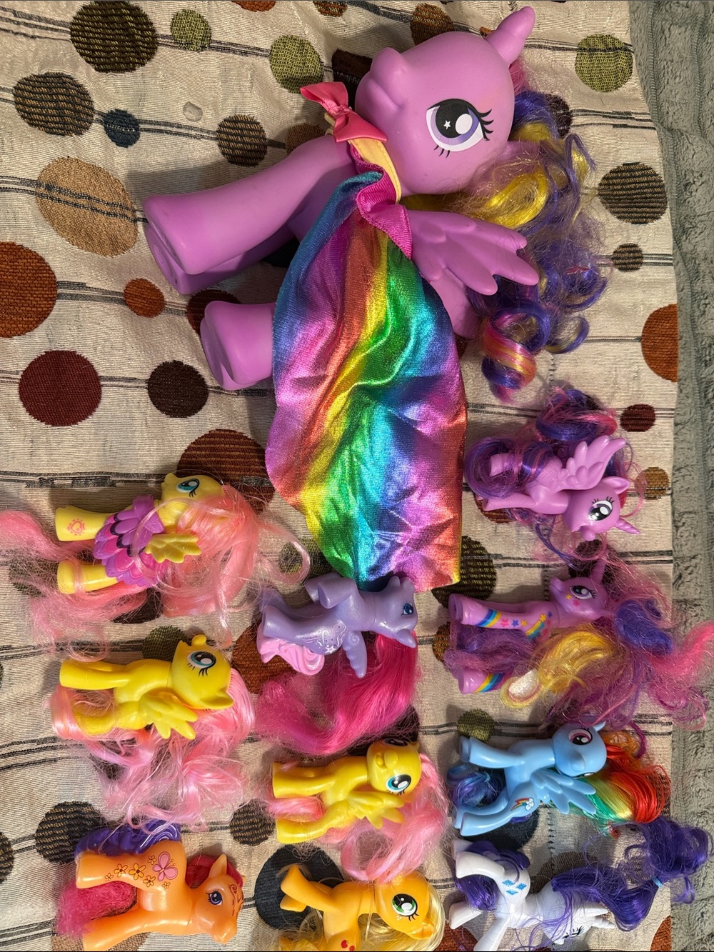 My Little Pony Rainbow Unicorn Plush and Mini Pony Figures - 19 total